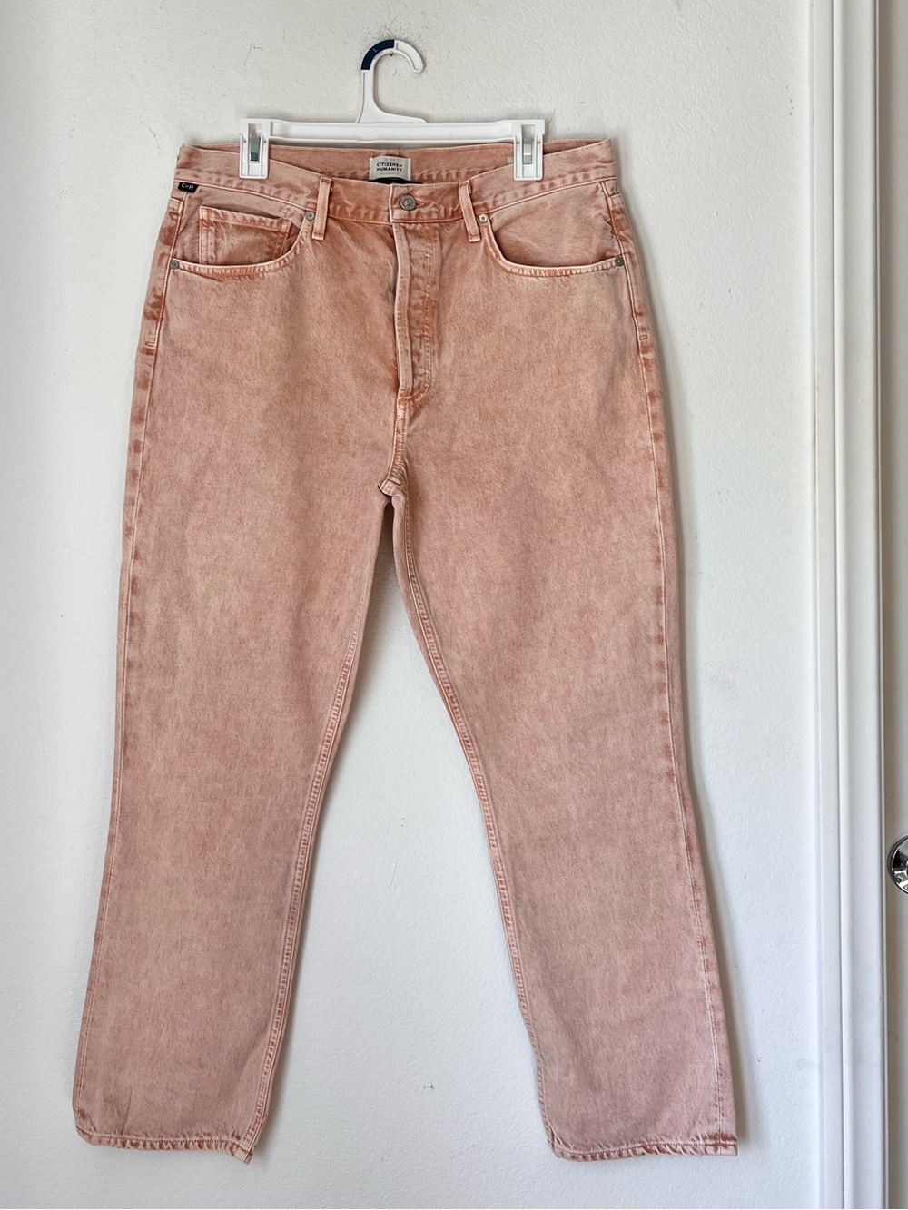 Citizens‎ of Humanity Jolene Pink High Waist Jeans Women's Size 31 00% Cotton